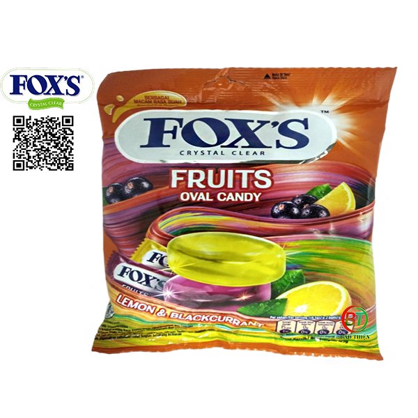 Kẹo Fox's trái cây gói 125g