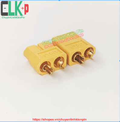 Jack XT60 60A (loại thường), Jack nối nguồn XT60 đực cái tự chọn ( CLKP _ 332 )