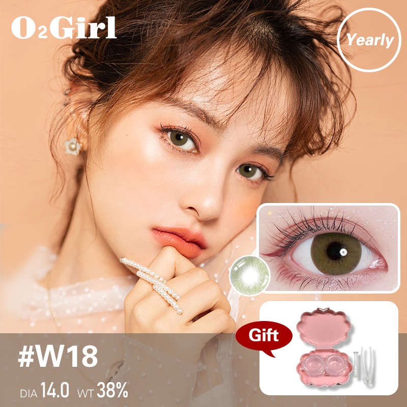 Lens mắt - Kính áp tròng không độ tặng kèm khay đựng