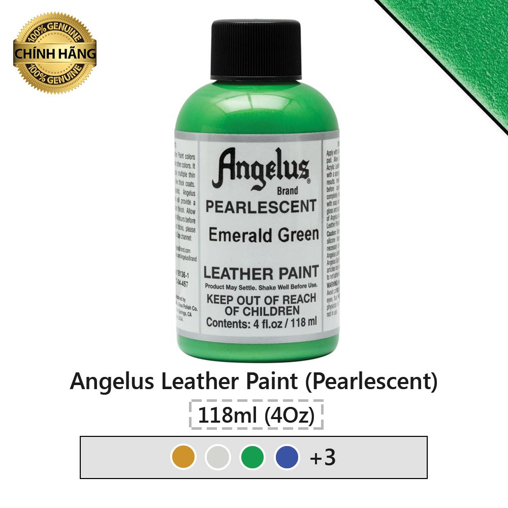 Màu vẽ da, vải Angelus Leather Paint (Pearlescent) – 118ml (4Oz)