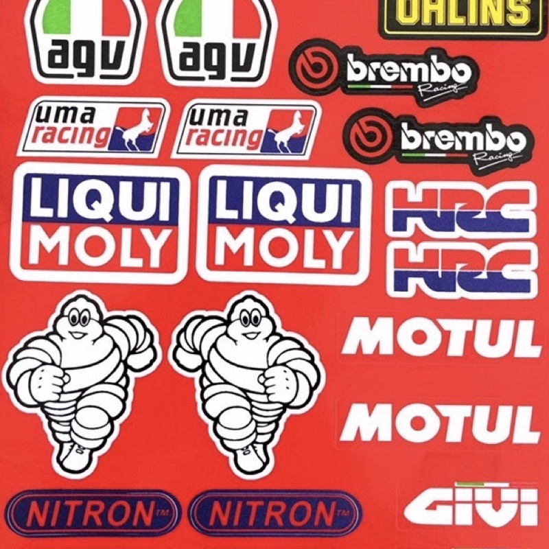 ( Mẫu ngẫu nhiên ) Tem dán logo xe máy, sticker logo xe máy, decal dán xe máy