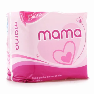 Băng vệ sinh Diana MaMa cho mẹ sau sinh (gói 12 miếng)