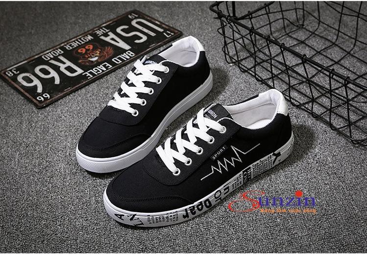 Giày thể thao nam 2019 phong cách Graffiti (đen), đủ size từ 39-44