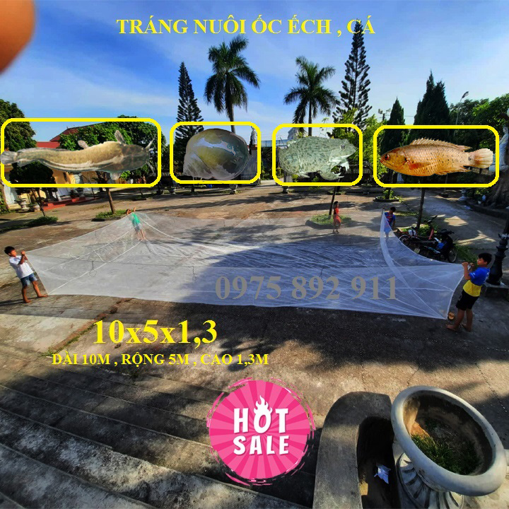 Tráng vèo lồng nuôi ốc , ếch ,cá - loại 10x5x1,3