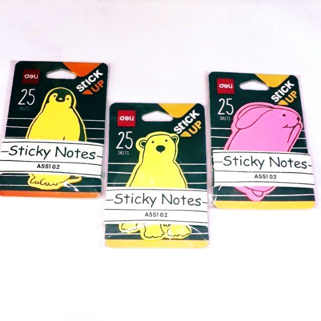 Giấy nhắn hình thú deli a55102