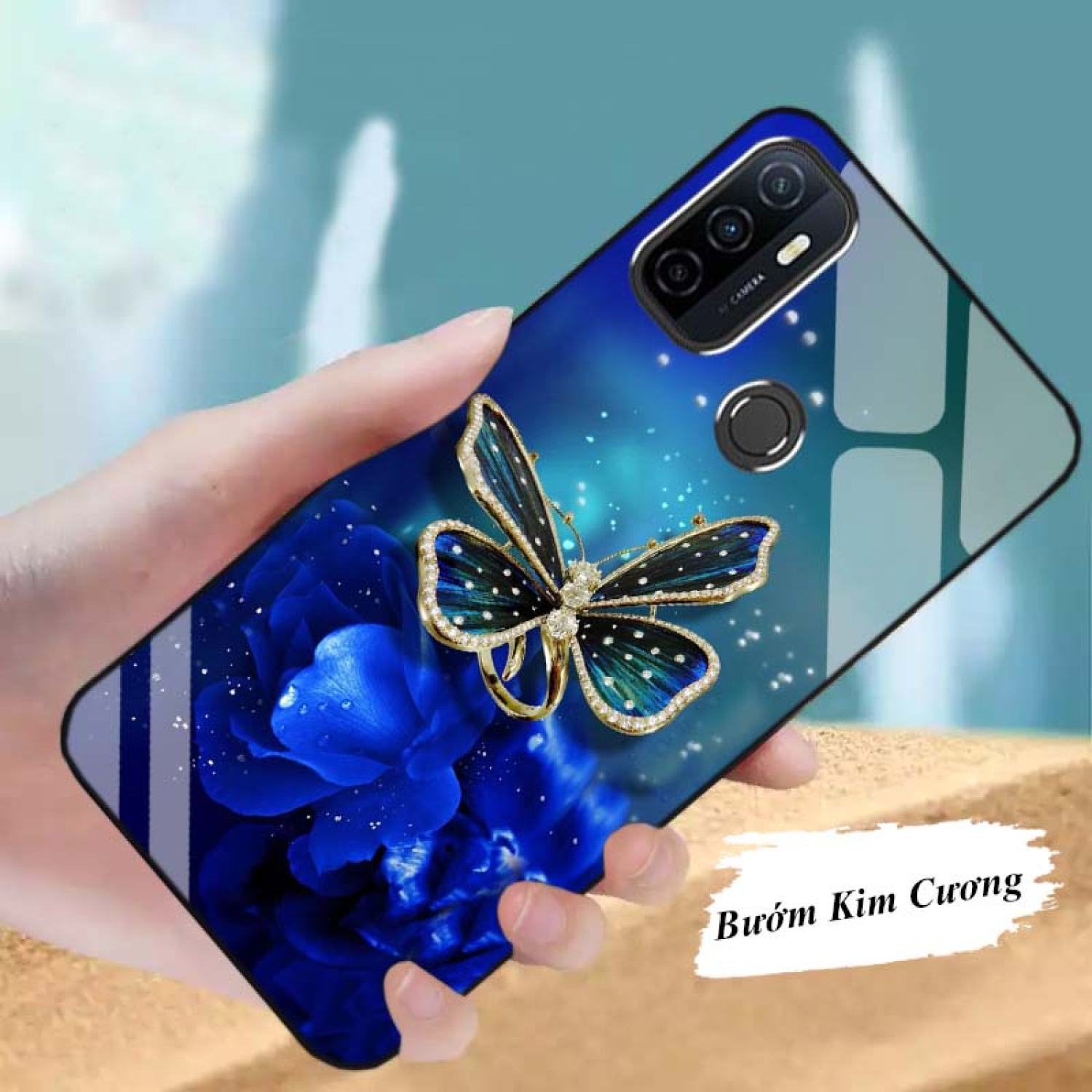 Ốp OPPO A53 Lưng Kính Cường Lực Cao Cấp Mới ƞhất