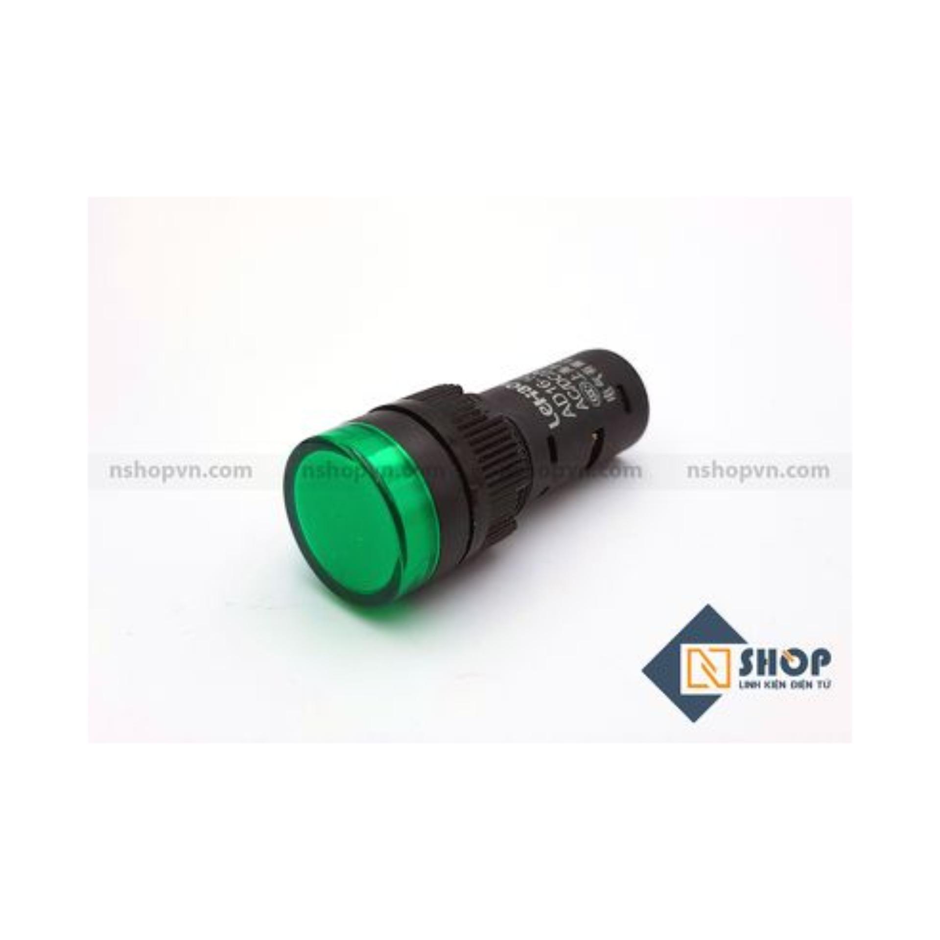 Đèn báo AD16-16C xanh lá 12V