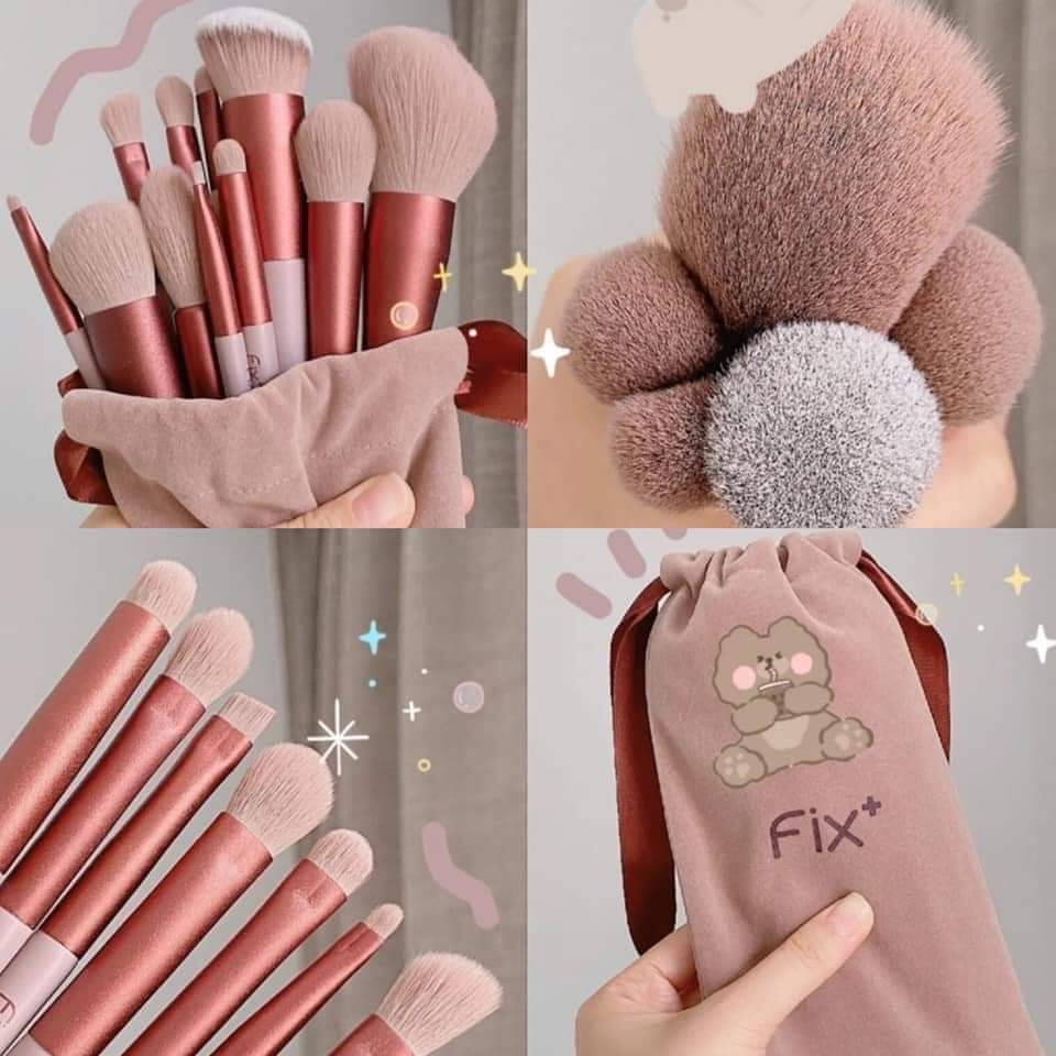 Bộ Cọ Fix 13 Cây Siêu Mềm Mịn- Bộ Cọ Fix Cao Cấp
