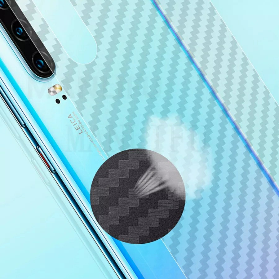 Dán lưng Carbon Xiaomi Mi 10 vân caro chống mồ hôi