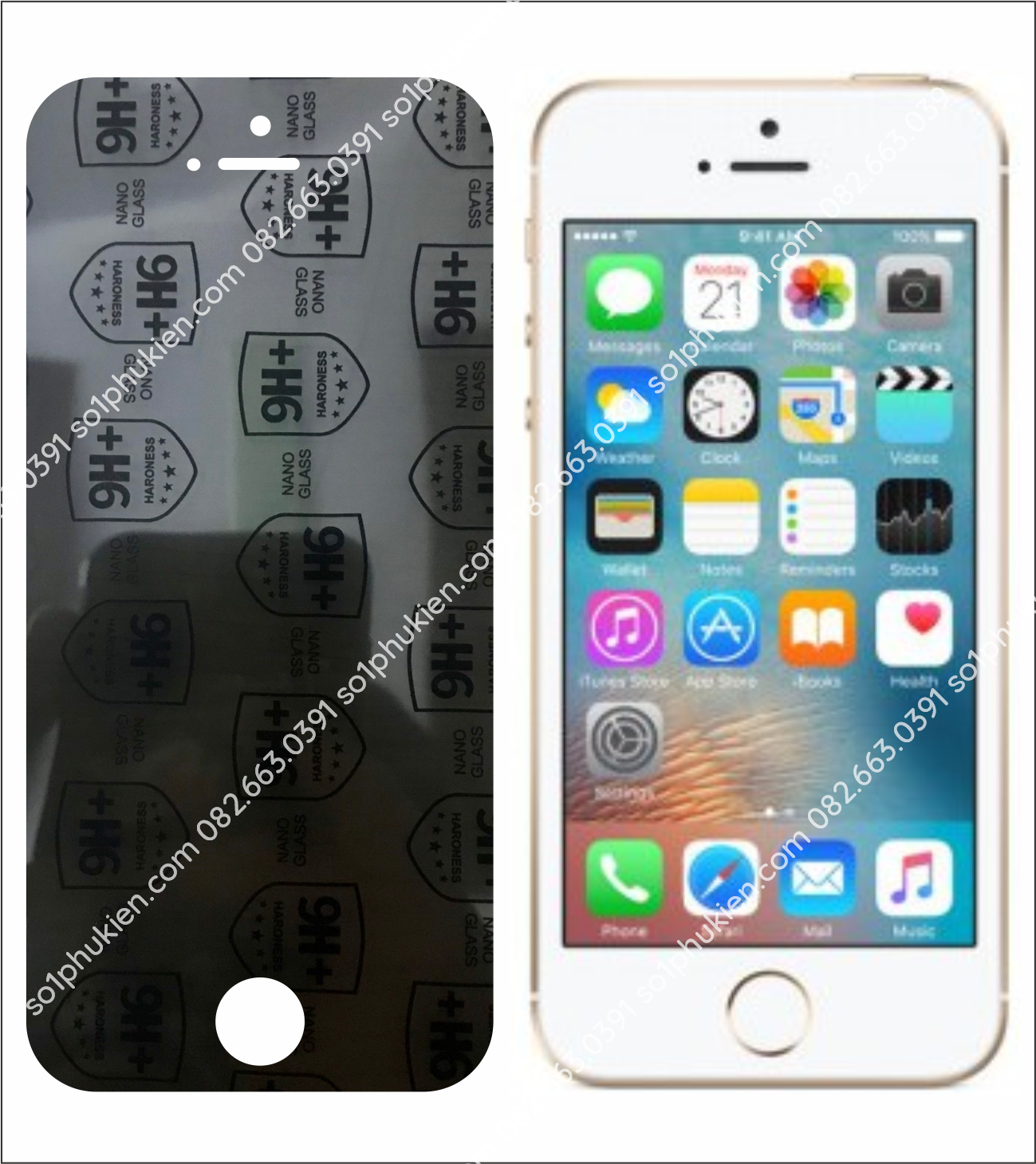 Dán cường lực chống nhìn trộm Iphone 5 / 5s / 5c