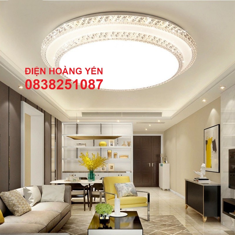 Đèn mâm ốp trần Led 96W- Ø500 3 chế độ ánh sáng
