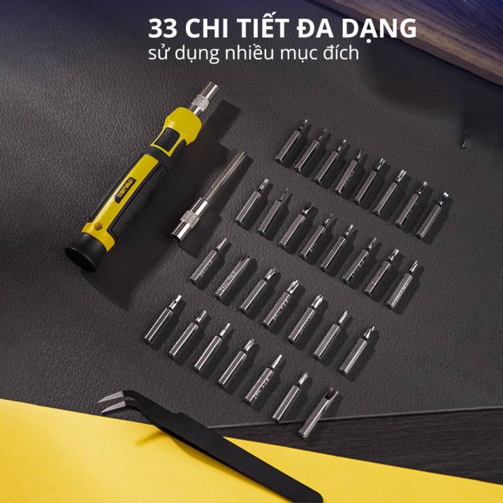 Bộ Tua Vít Sửa Chữa Đa Chức Năng Deli 30 Đầu Vít Cao Cấp - Chất Liệu Siêu Bền, Thiết Kế Gọn Nhẹ Tinh Tế - Hình ảnh 6