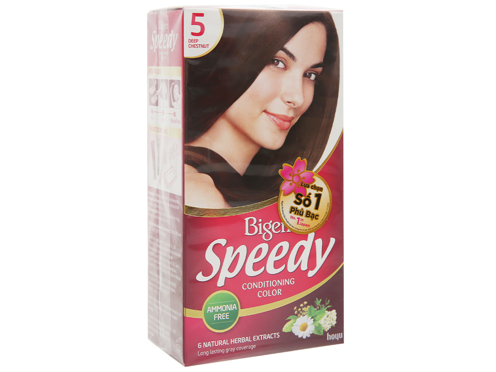Thuốc nhuộm tóc Bigen Speedy số 5 (Màu nâu hạt dẻ đậm)