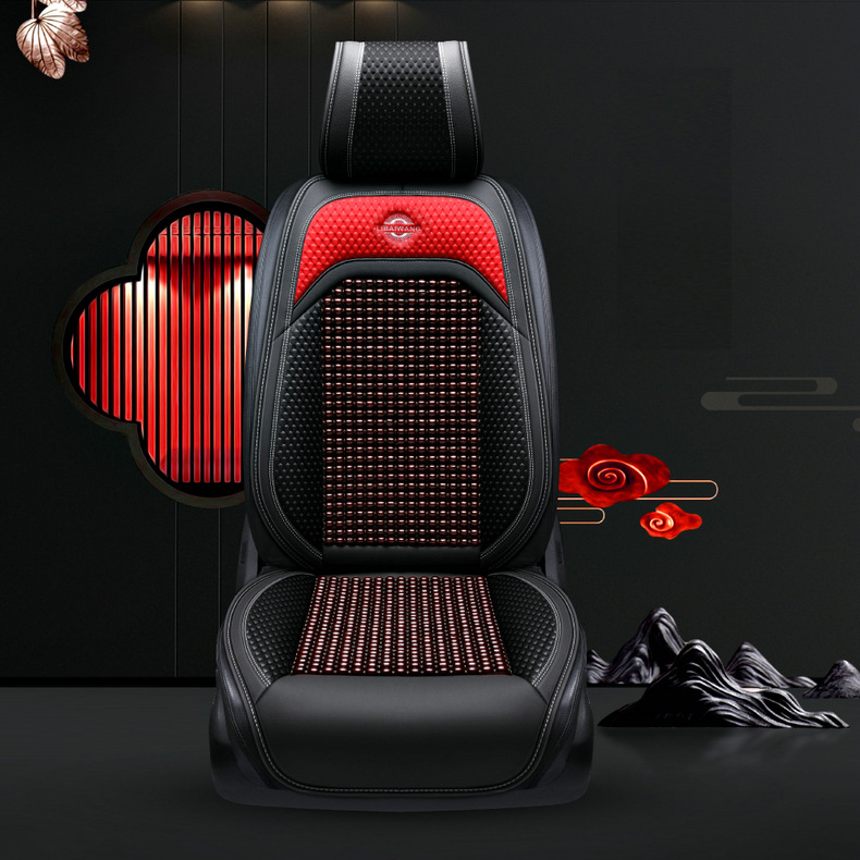 Miếng Lót Ghế Ô Tô, Xe Tải Hạt Gỗ Chống Nóng, trượt và massage cao cấp dùng được cho ô tô, xe hơi, văn phòng xe khách