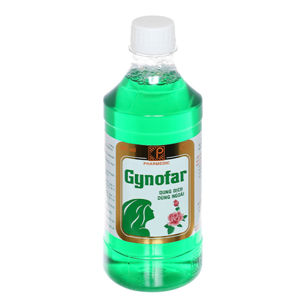 Dung dịch vệ sinh phụ nữ Gynofar chai 250ml/500m (Có che tên)