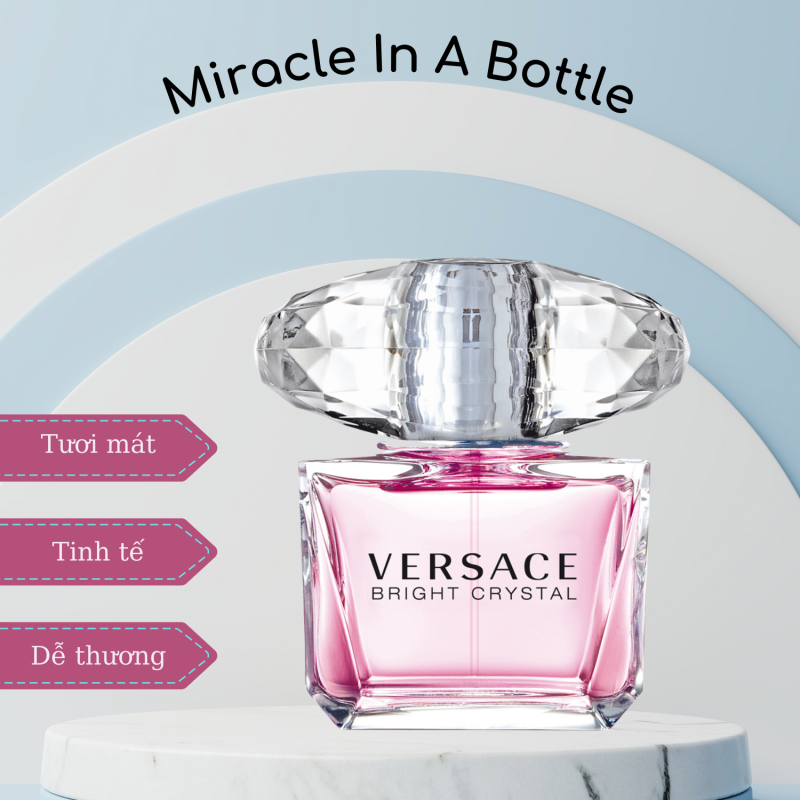 Nước hoa chiết Versace Bright Crystal EDT chính hãng - 10ml - Versace hồng nhạt