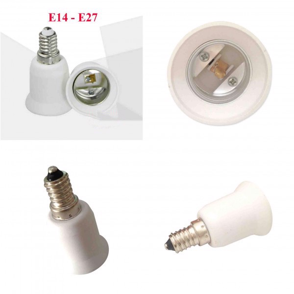 Combo đui đèn E14 sang E27