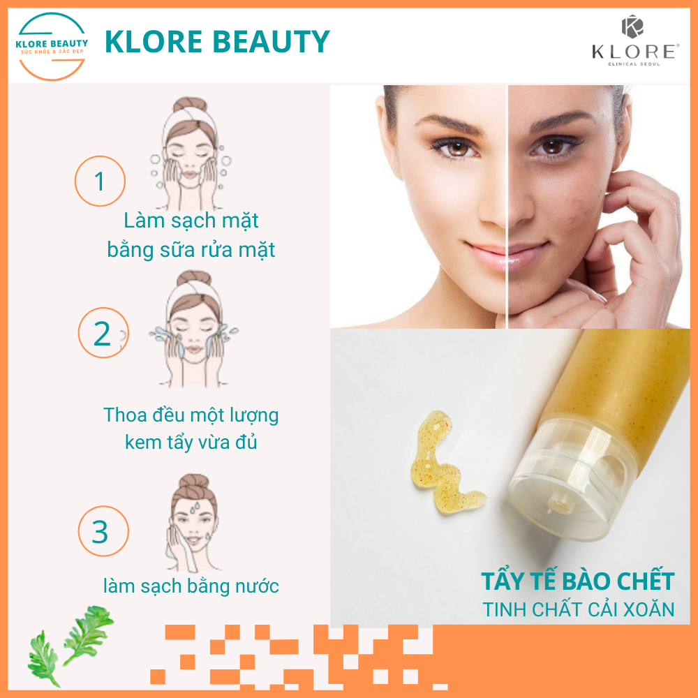 tẩy tế bào chết klore beauty