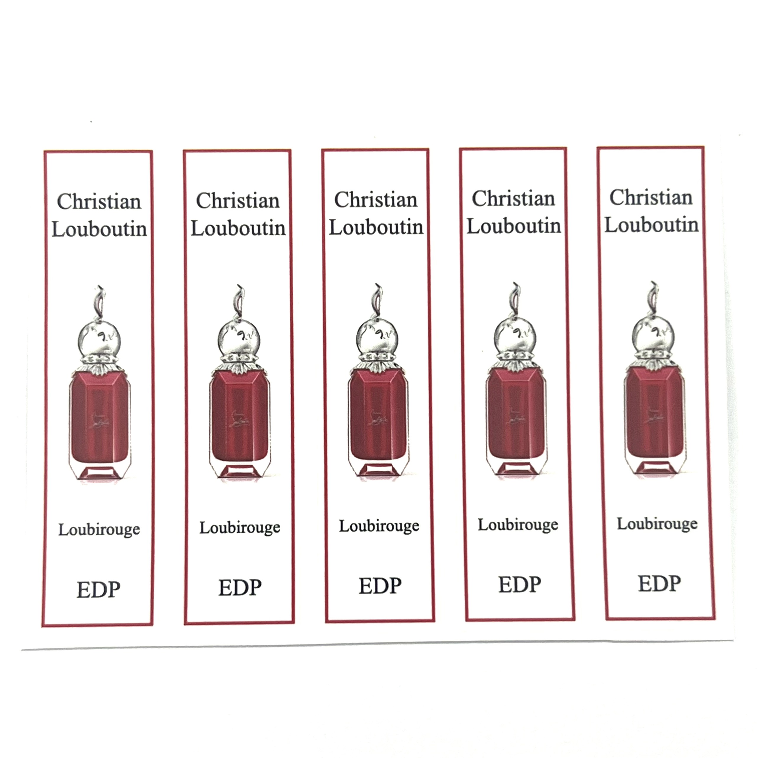 [HCMC] combo 10 PCs Christian louwatin perfume bottle sticker for full range bottle