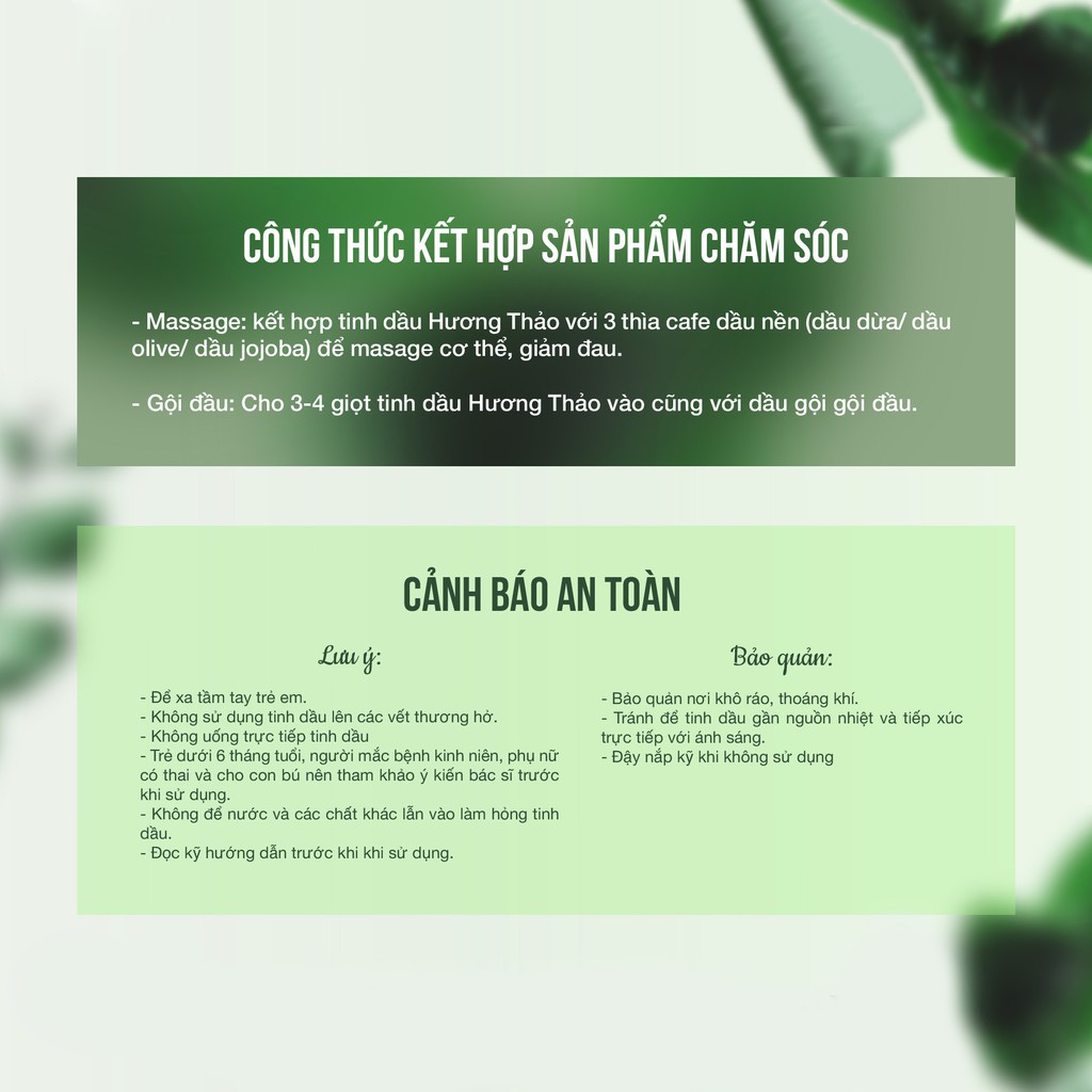 Tinh dầu Hương Thảo 10ml JULYHOUSE