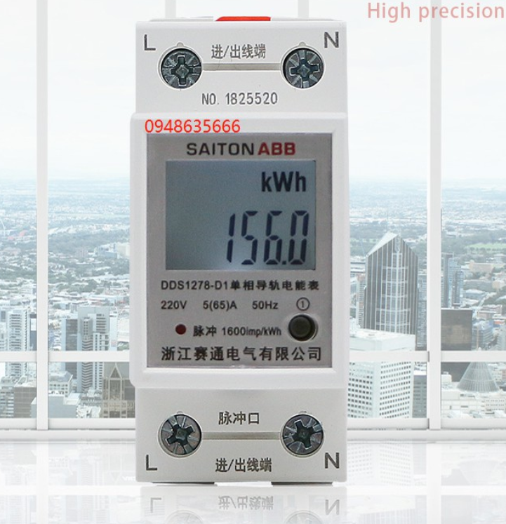 Công tơ điện tử, thiết bị đo công suất SAITON ABB 65A