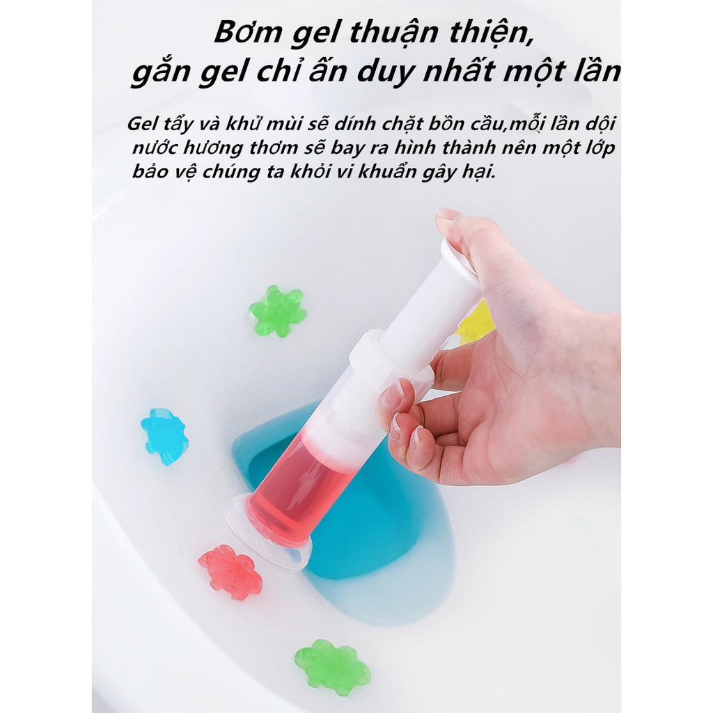 GEL KHỬ MÙI BỒN CẦU HÌNH HOA