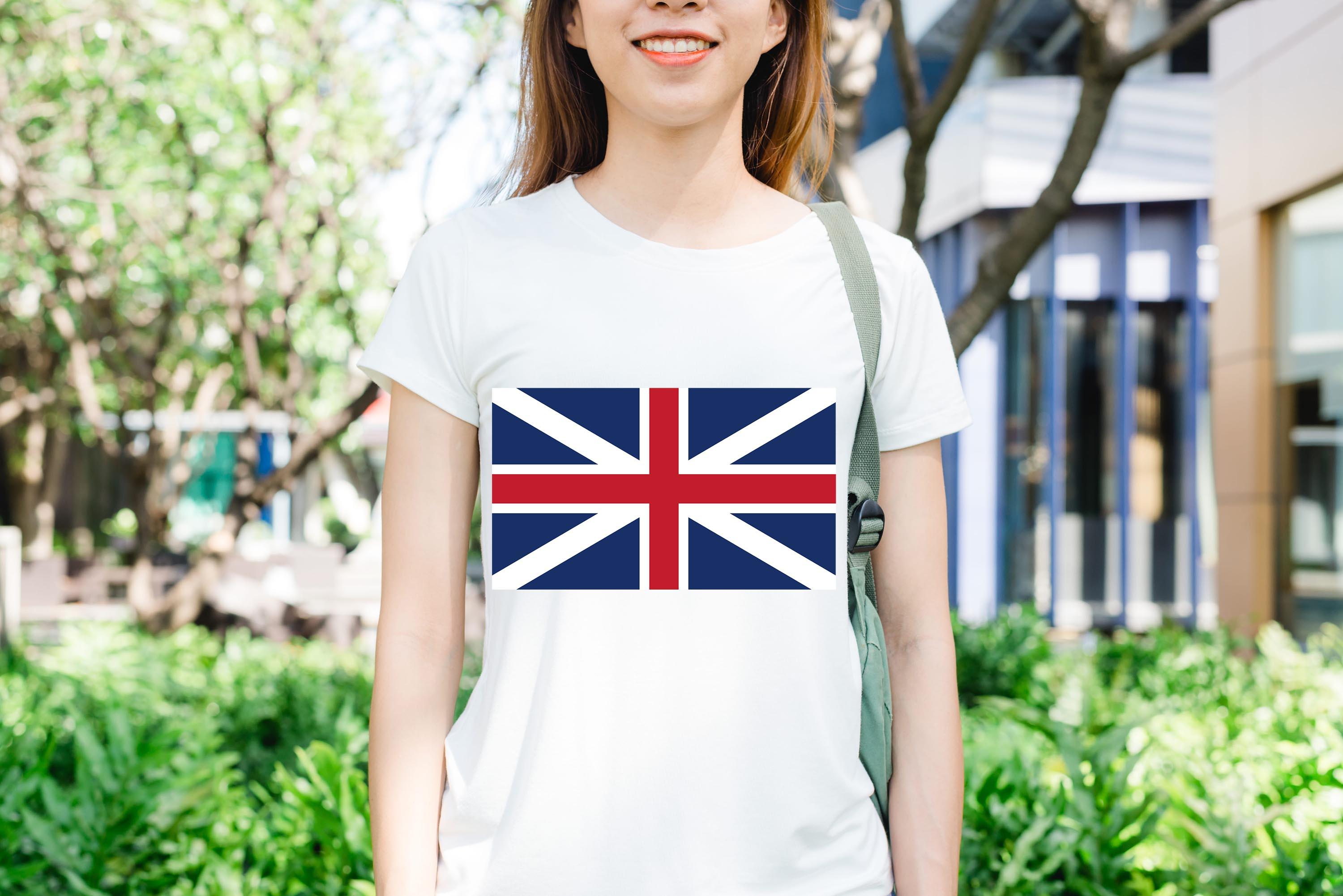 [HCM]Áo thun in hình  lá cờ Anh