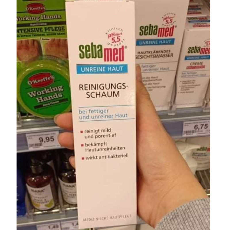 Sữa Rửa Mặt Trị Mụn Kháng Khuẩn Sebamed ph5.5 (150ml)