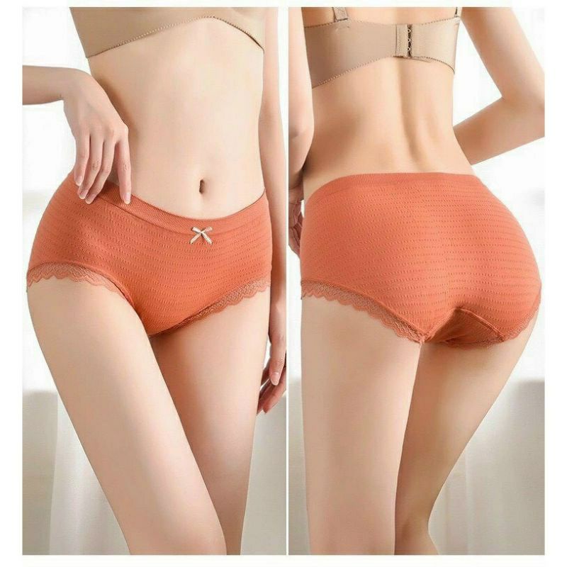 Quần Lót Nữ Cotton Nhăn Kháng Khuẩn Co Dãn 4 Chiều