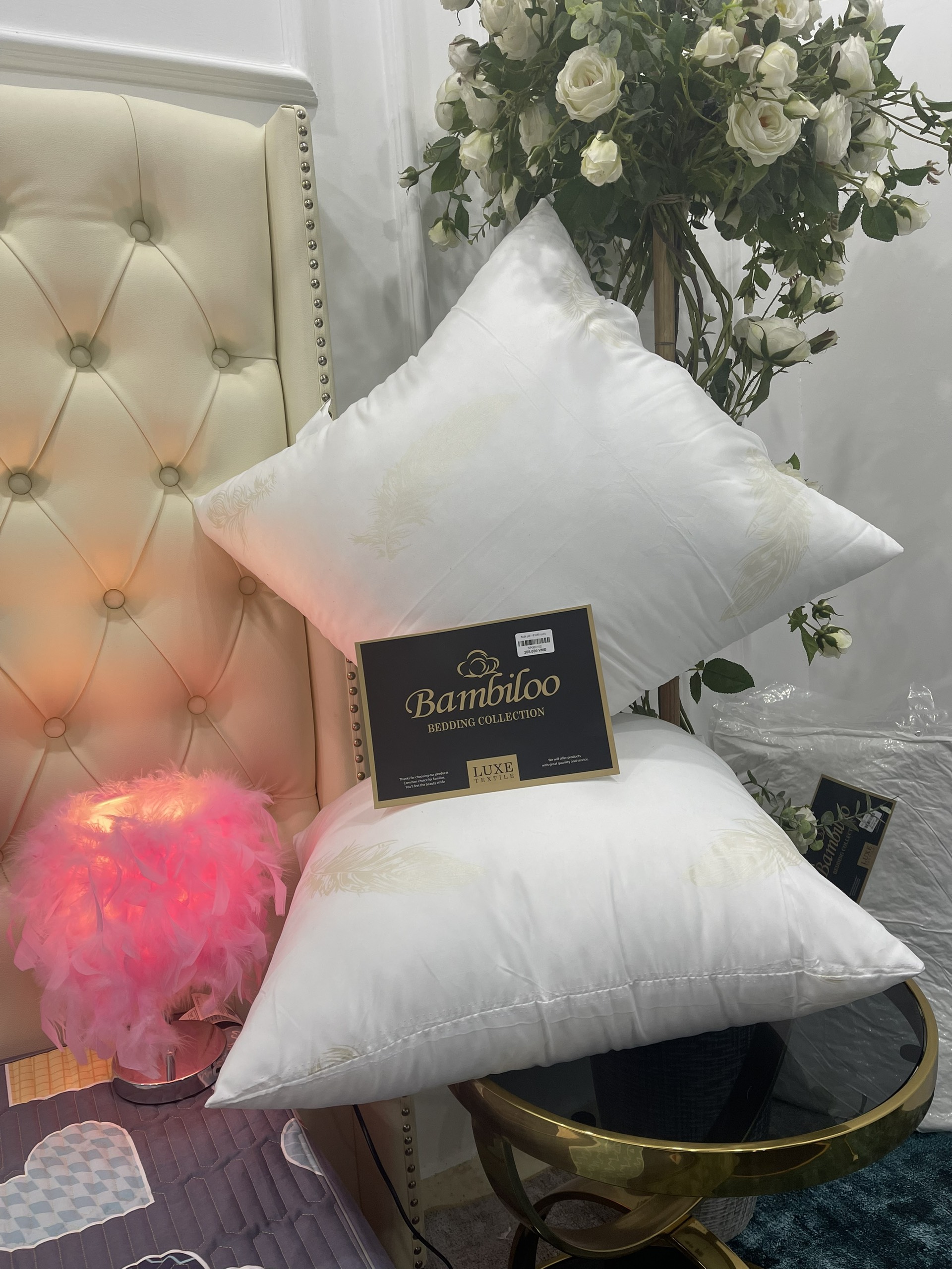 Ruột Gối Vuông Trơn Kích Thước 45 x 45cm