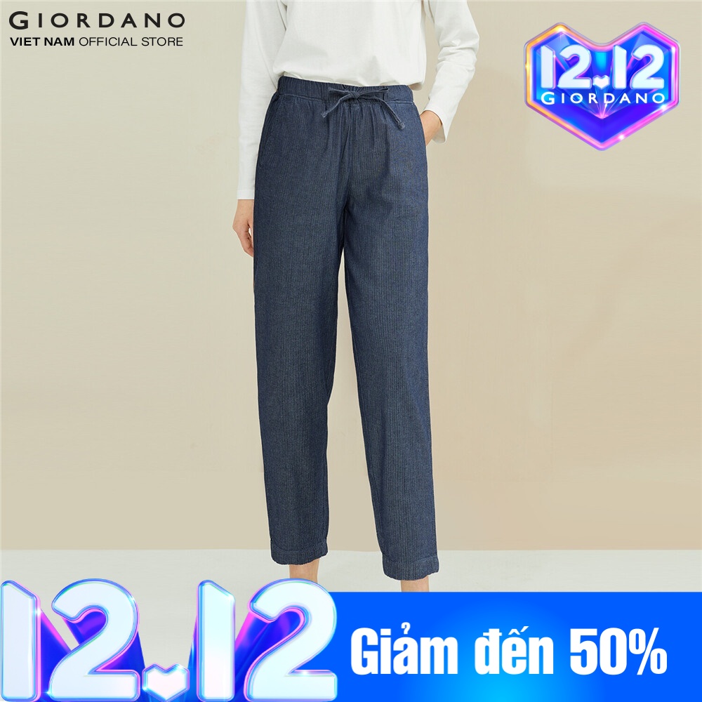 GIORDANO Quần Lửng Nữ Có Túi 05429028