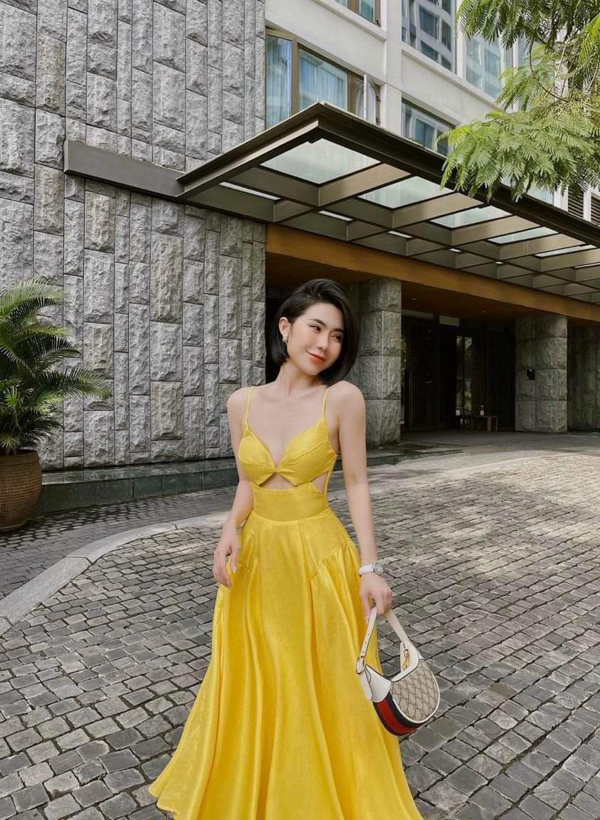 [HCM-Voucher 50k Freeship Max] Đầm Maxi Đi Biển 2 Dây Khoét Eo PNT SHOP