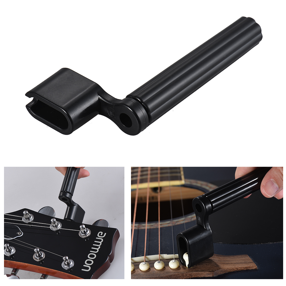 Nhựa Acoustic Guitar Điện Bass Chuỗi Peg Winder Cầu Pin Puller Sửa Chữa