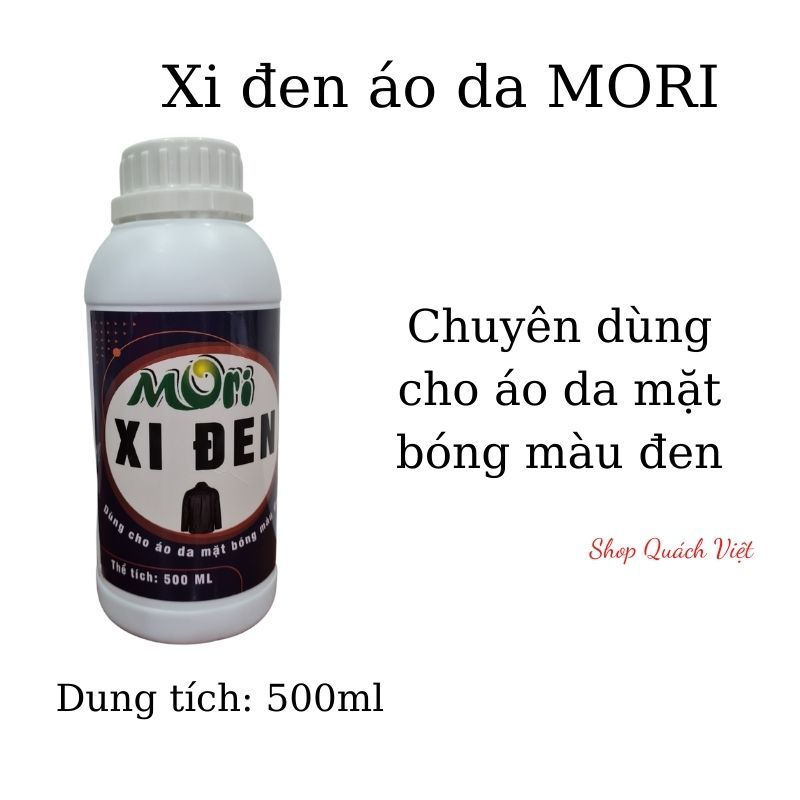 Xi đen áo da MORI, dung tích 500ml