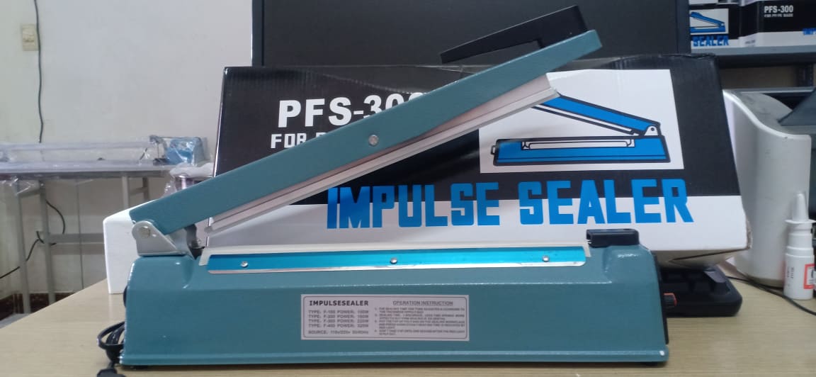 Máy hàn miệng túi pfs 300mm vỏ sắt| máy hàn miệng túi pfs 30cm vỏ sắt tặng kèm bộ dây hàn nhiệt