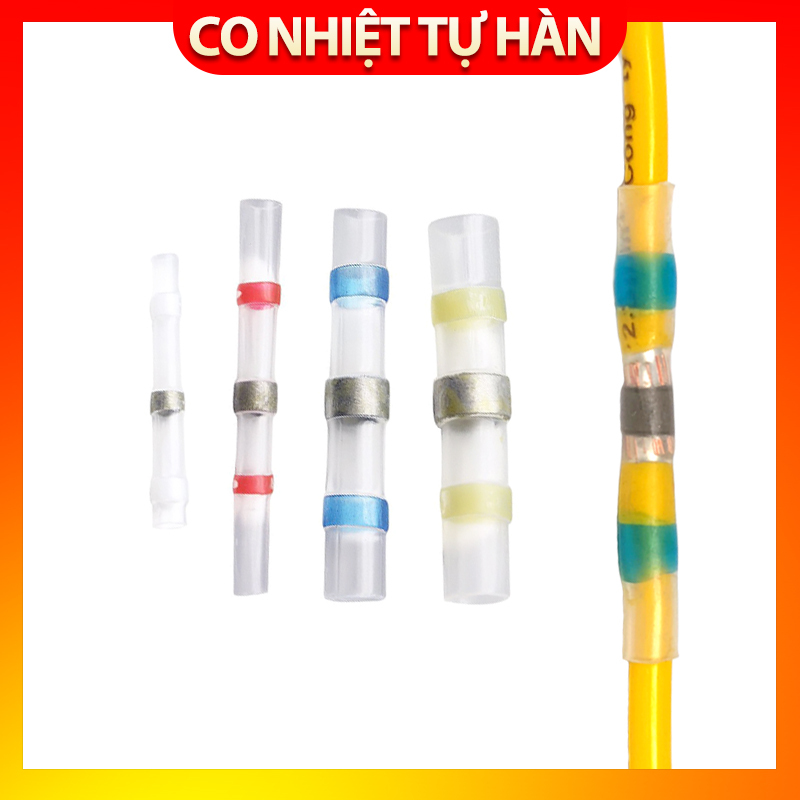 Bảng giá Combo 10 chiếc cút nối dây điện tự hàn co nhiệt cho dây điện các cỡ