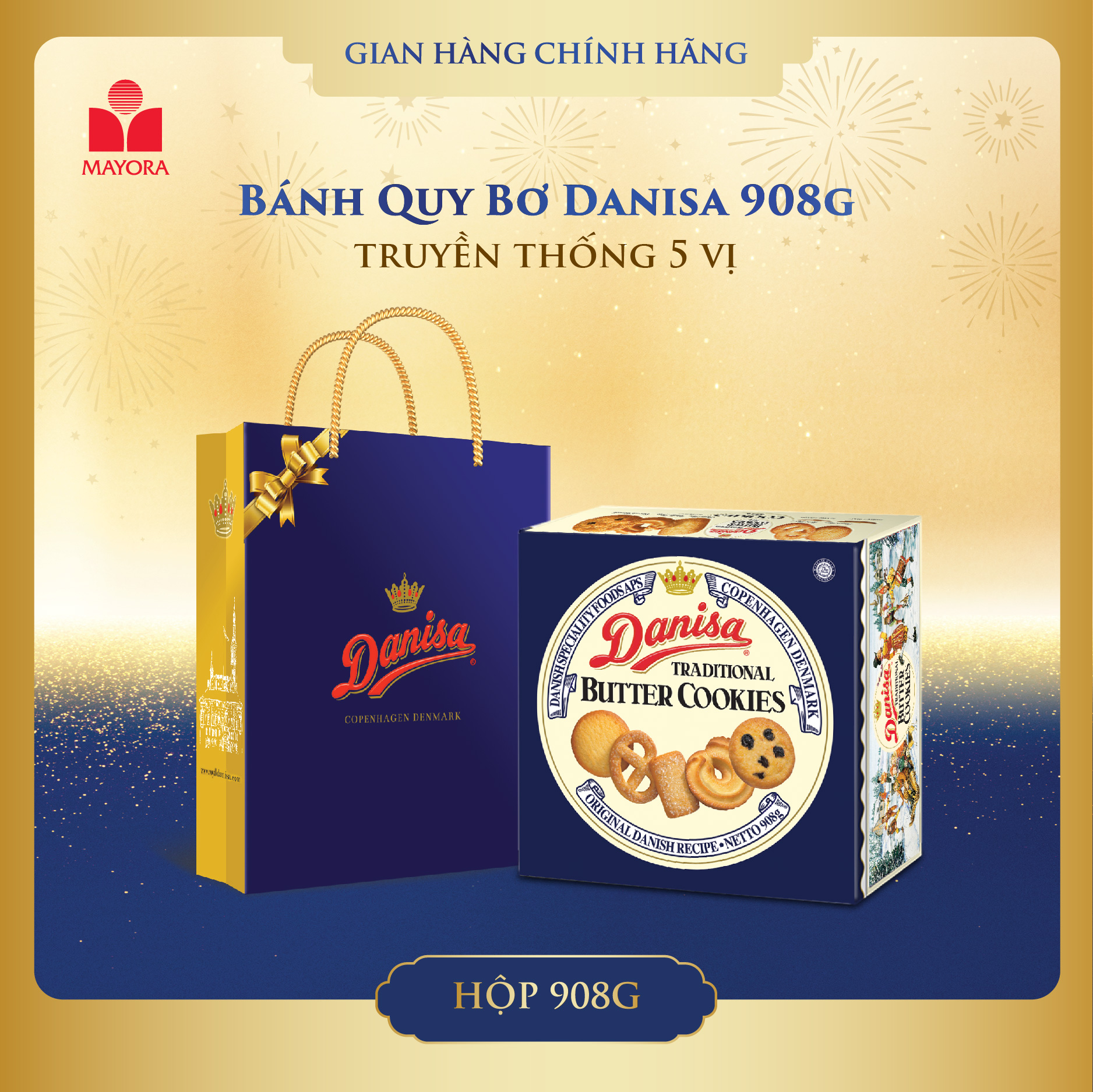 BÁNH QUY BƠ DANISA 908G