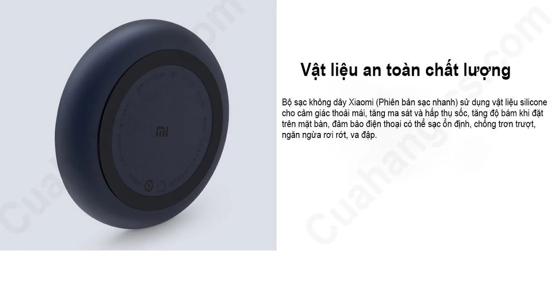 SẠC NHANH KHÔNG DÂY XIAOMI QI BH 1 Tháng