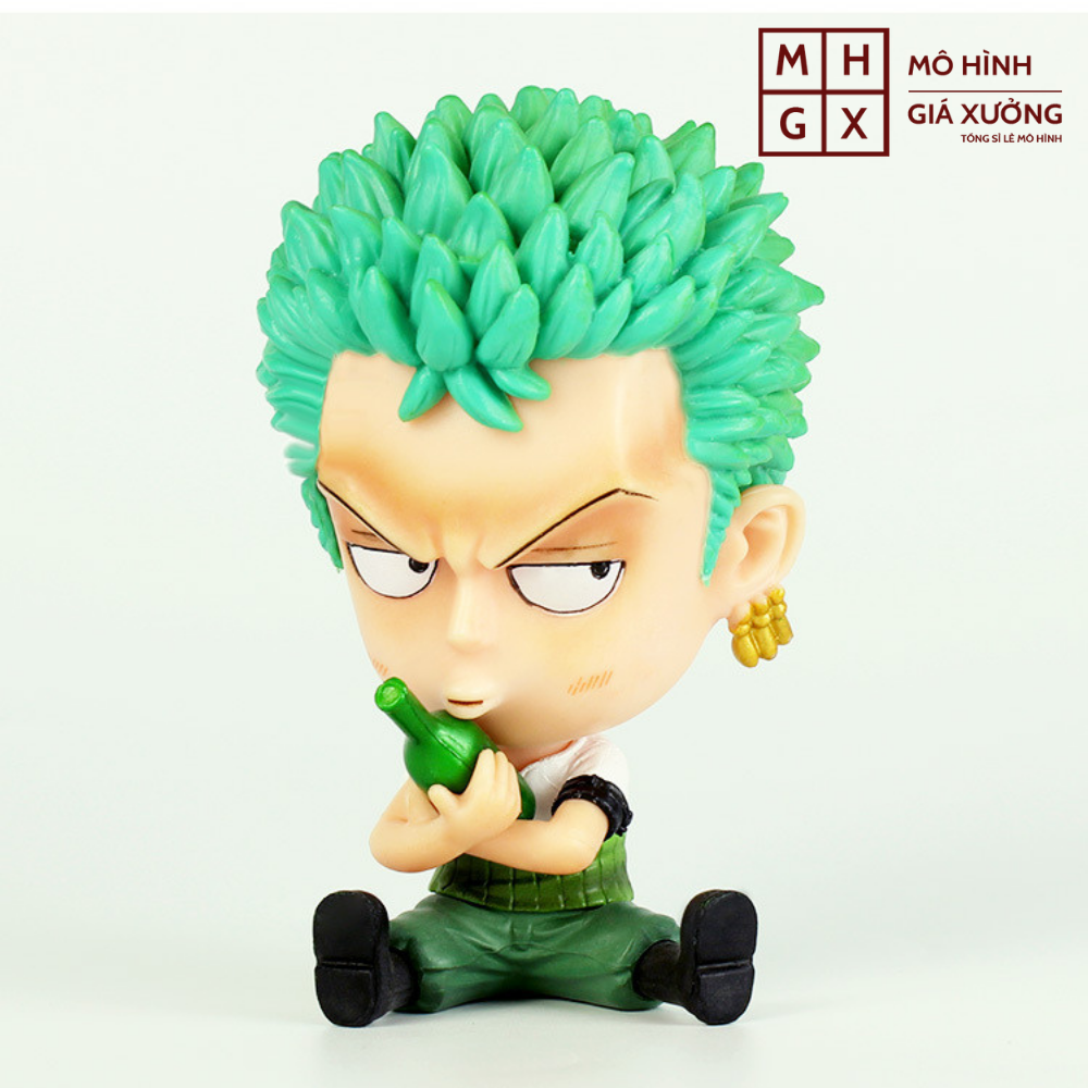 [Hoàn Tiền 10%]Mô hình Roronoa Zoro Chibi Cao 9 cm -Tượng Figure One Piece