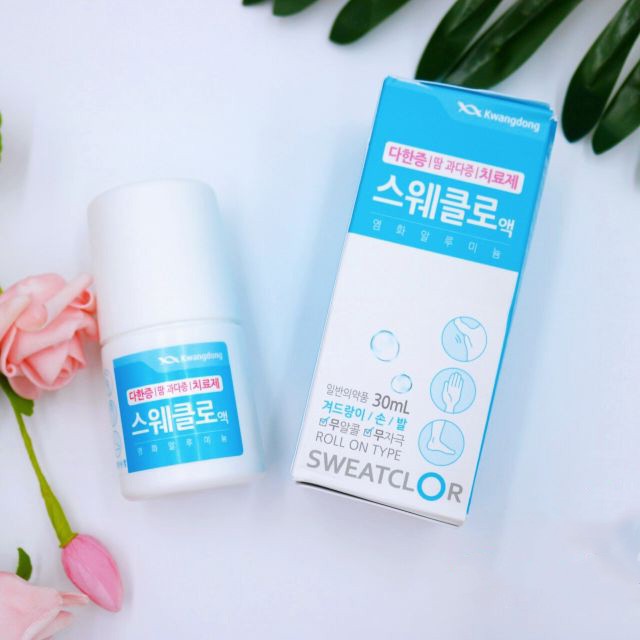 Lăn khử mùi giảm mùi hôi nách, tay & chân kwangdong sweatclor 30ml