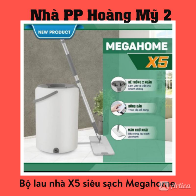 Bộ Lau Nhà Megahome X5 Siêu Sạch