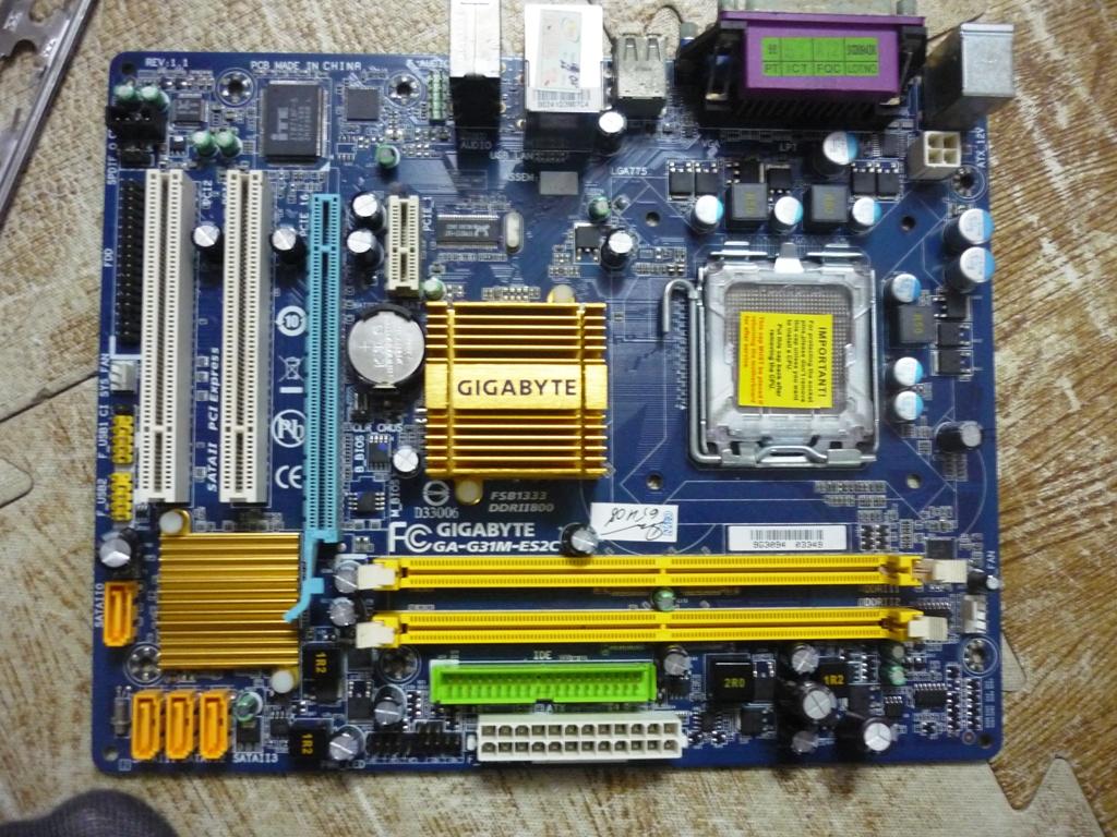 [HCM]Main giga g31 hàng đẹp đầy đủ fe chặn - Tặng Cpu