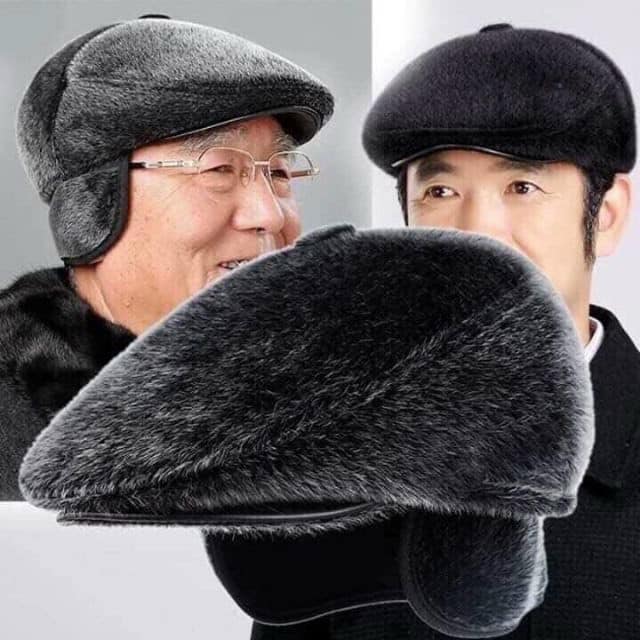 Mũ beret dạ lông dành cho người cao tuổi