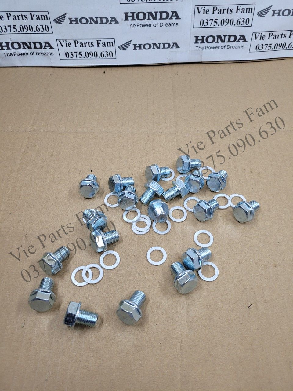 Ốc xả nhớt + long đền nhôm xe số honda dream, wave 100, wave 110, future