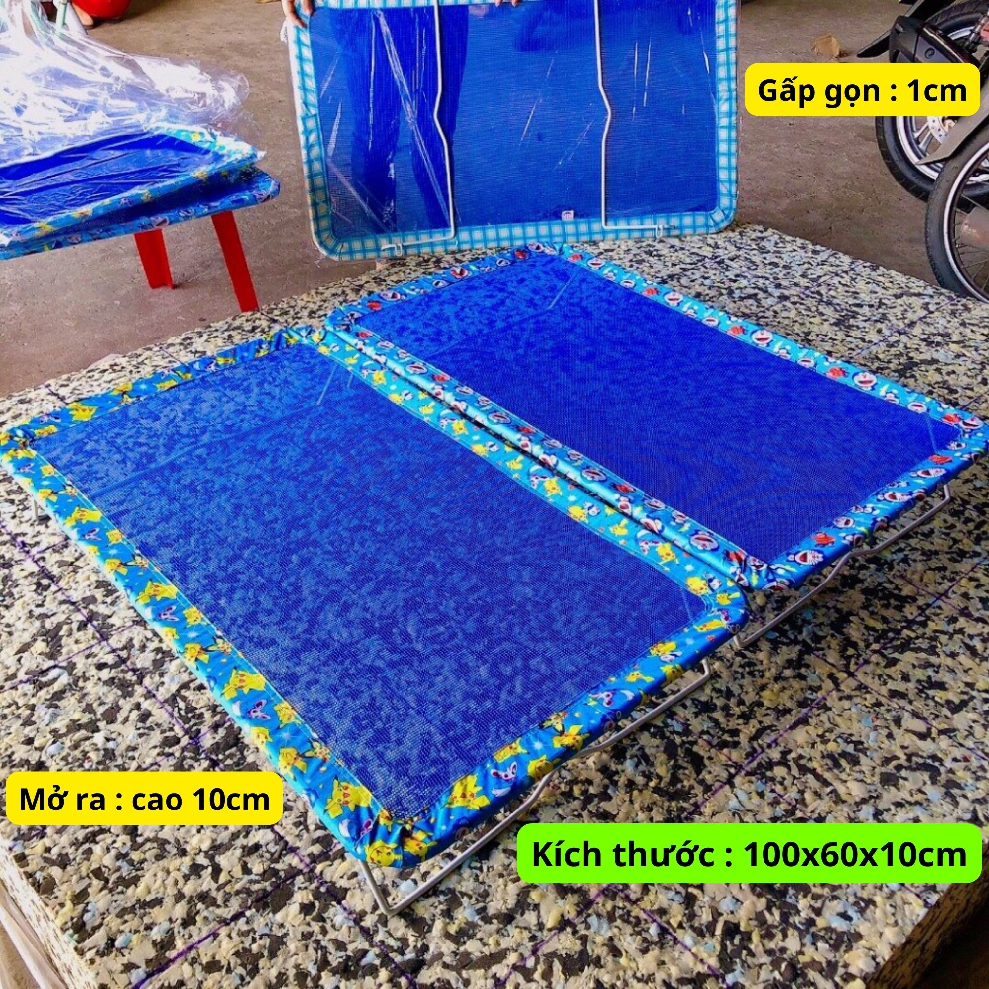 Giường lưới thoáng mát cho trẻ em , GẤP GỌN