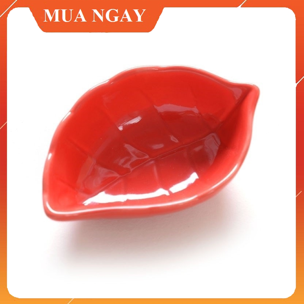 Bát ăn dặm gốm sứ cho bé hình lá KIDOTA