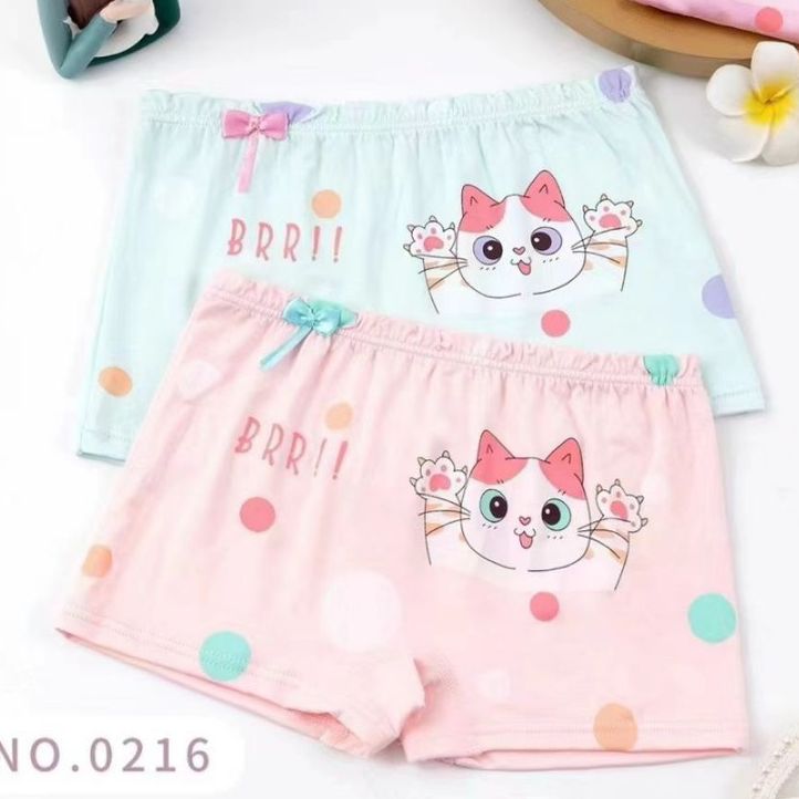 Combo 10 quần chip đùi trẻ em in hình 3d mèo cho bé từ 10-32kg-quần lót đùi cho bé-quần lót trẻ em-