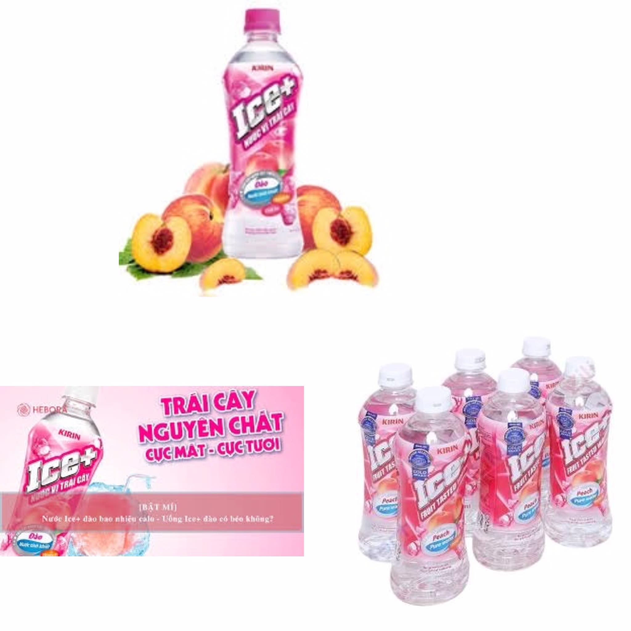 (Lẻ) 1 chai nước đào Ice chai 490ml