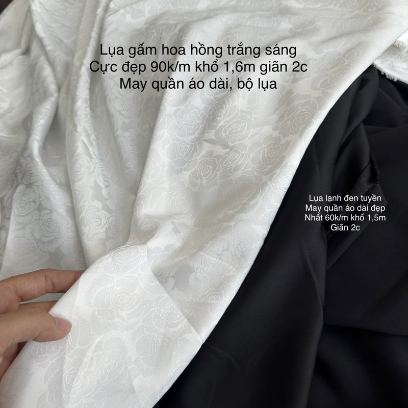 Vải Gấm lụa Hoa, Lụa Gấm Hoa Gió- May Áo Dài, Áo Bà Ba, Bộ Lụa-