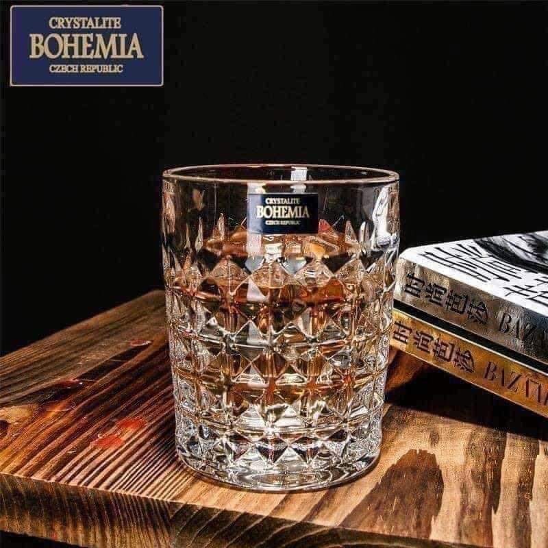 Bộ 6 cốc Bohemia Diamond (Dòng kim cương- Đỉnh cao của pha lê cao cấp)